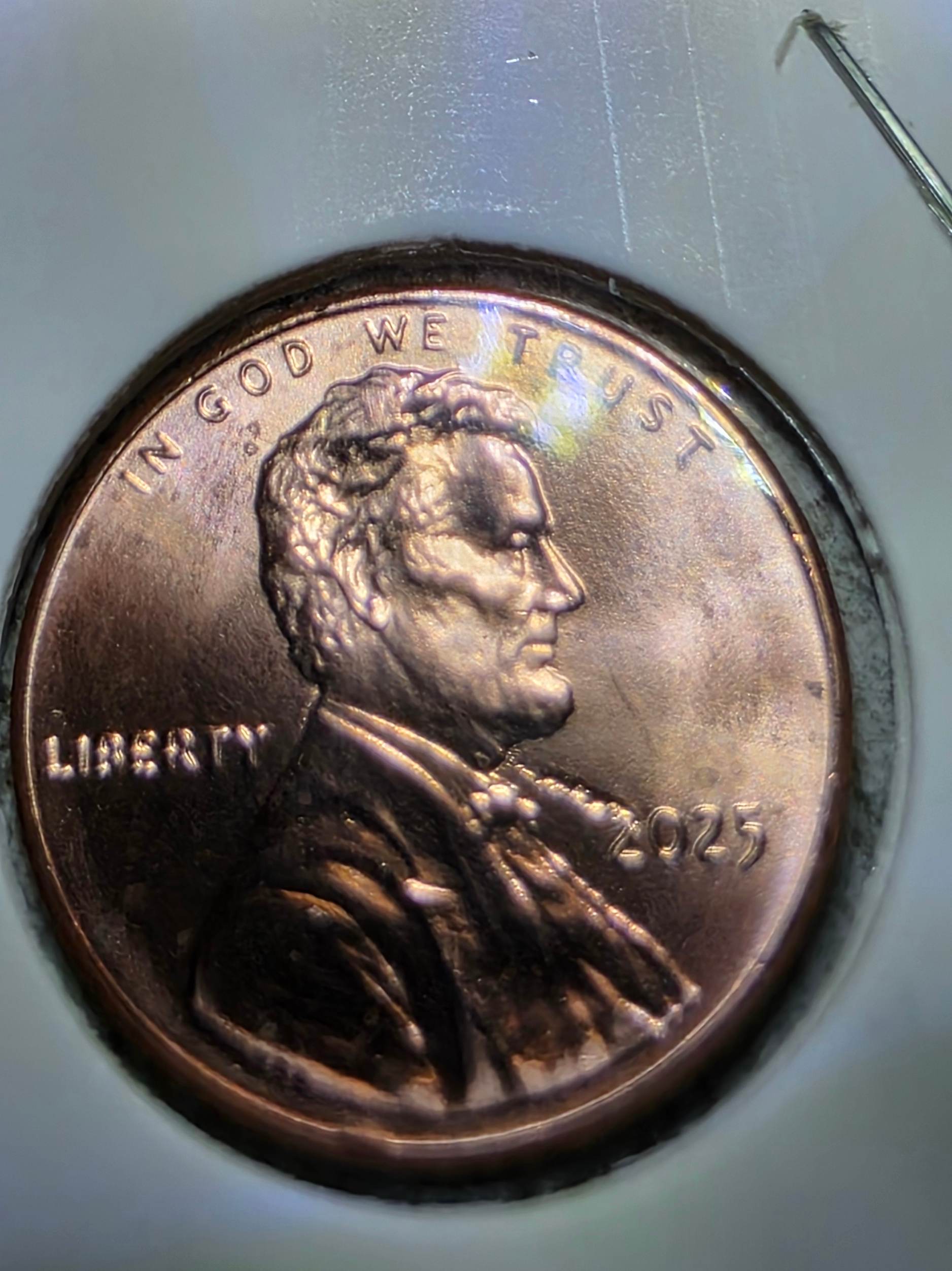 2025-P-Penny-From-New-Roll-With-What-I-Think-Are-Cud-Errors.-I-Have-More-Than-1-Of-These.
